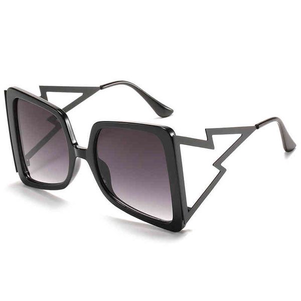 

new arrivals fashion dign personality luxury oversized trendy shad popular metal sunglass sun glass women 2021, White;black