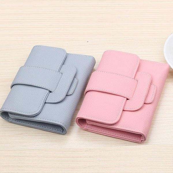 

wallets pure color extraction with thirty percent zero wallet purse hand bag students brief paragraph lady's, Red;black