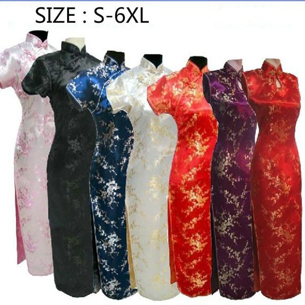 

plus size chinese traditional dress for el hostess clothing short sleeve cheongsam ancient qipao evening party dresses 90 ethnic, Red