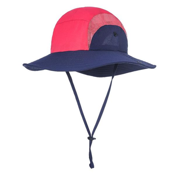 

outdoor hats women beach sun hat folding wide brim summer moon gauze ponytail for fishing travel hiking camping climbing cap, Black;white
