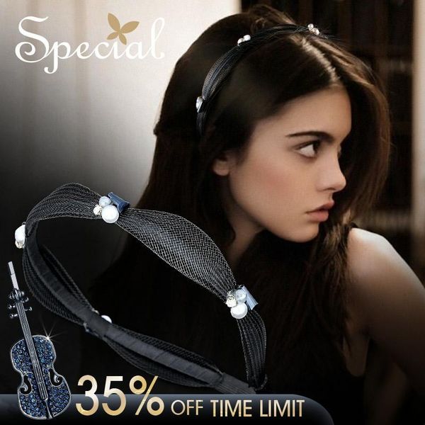 

hair clips & barrettes special fashion classic crystal hairbands girls accessories rhinestones lace hairwear pearl jewelry gifts for women s, Golden;silver