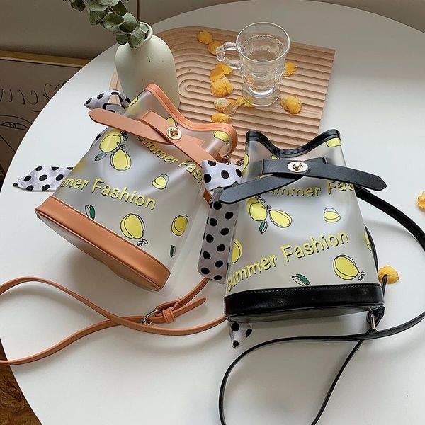 

shoulder bags original brand summer cute transparent female bag 2021 fashion crossbody western style bucket