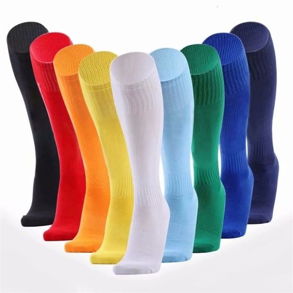 

men football soccer long socks over knee high outdoor rugby stockings legging volleyball women sports, Black