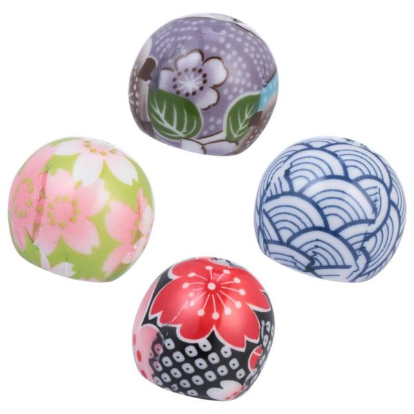 

4pcs japanese style incense burner ceramic lotus ball creative fragrance lamps