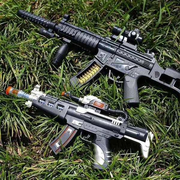 

children's electric toy gun sound light simulation eight tone pistol