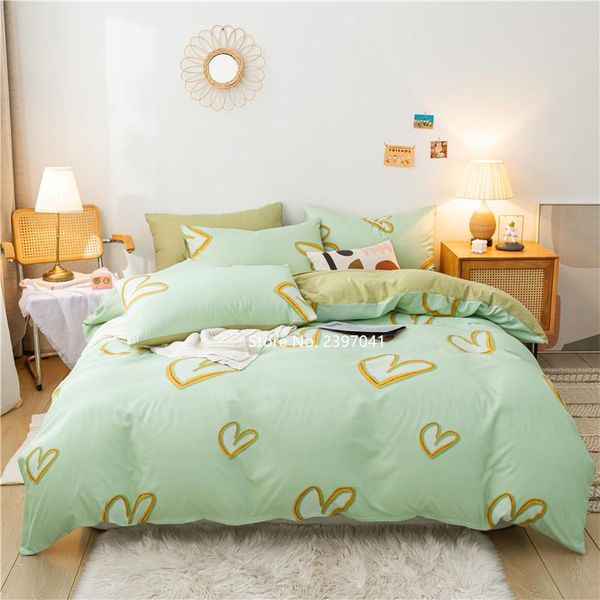 

bedding sets cute panda flower cartoon children down deluxe comfortable quilt bedsheet pillowcase boys and girls products