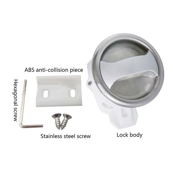 

parts motorhome door lock caravan wardrobe toilet bathroom handle rotating m2ed