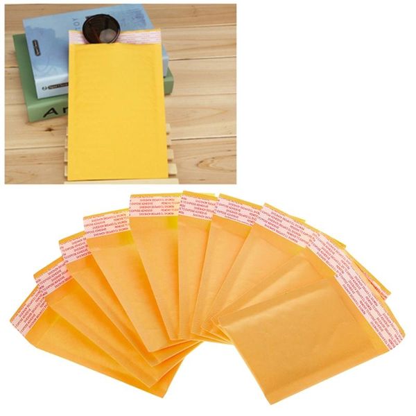 

pcs kraft bubble mailers yellow padded mailing bags paper envelopes gift wrap