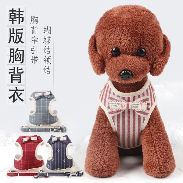 

pet hand holding rope small dog bow korean style corset collars & leashes