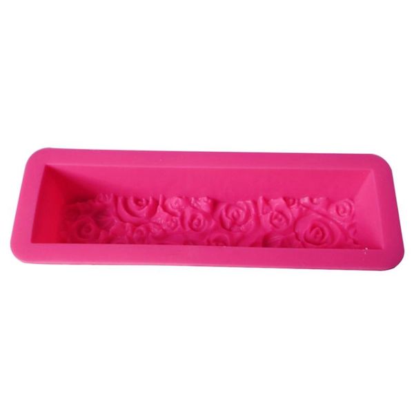 

rose silicone soap mold,embossed flower loaf mould,diy handmade art craft decoration tool,silicone moulds (random color) baking & pastry too