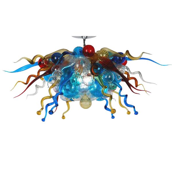 

led italy hand blown glass chandelier pendant lamps crystal hanging lamp art creative restaurant light chandeliers