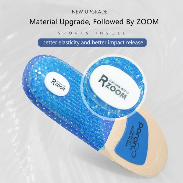 

cuttable 1 pair ortc arch support massaging silicone anti-slip gel soft insole pad for man women insoles shock absorption, Black
