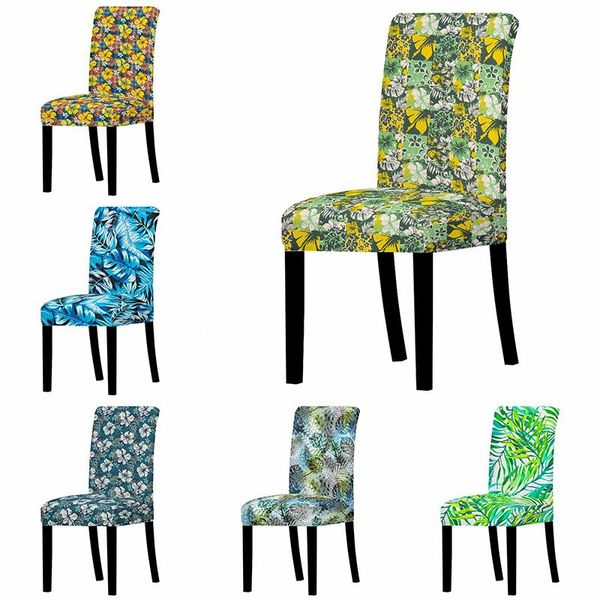 

chair covers printed cover stylish home decoration elastic seat 6 colors