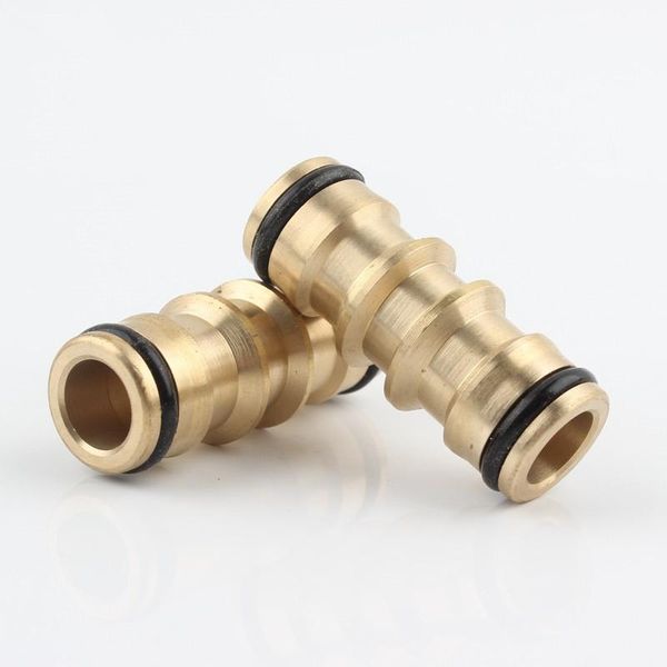 

pure brass 16mm straight quick connector 1/2 inch water pipe hose repair joints connect 1/2'' garden irrigation watering equipment