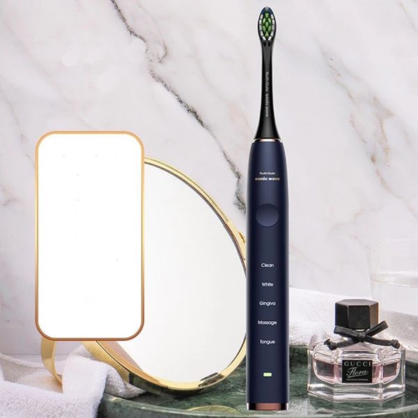 

powerful electric toothbrush cleaning as dentist