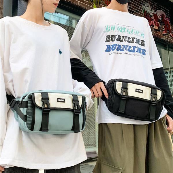 

chest women waterproof waist bag retro pouch wild men diagonal nylon hit messenger new trend and color vhijp