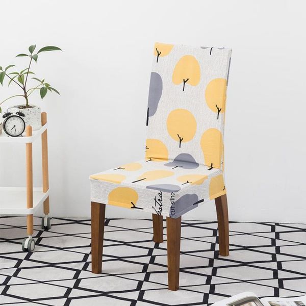 

chair covers floral print cover dining elastic spandex stretch europe style anti-dirty removable 1/2/4/6piece