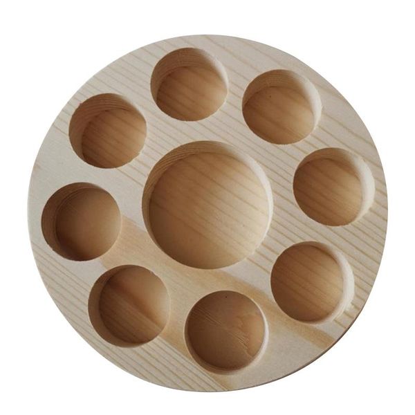 

wooden essential oil display storage organizer holder stand 9 slots oi t3le hooks & rails