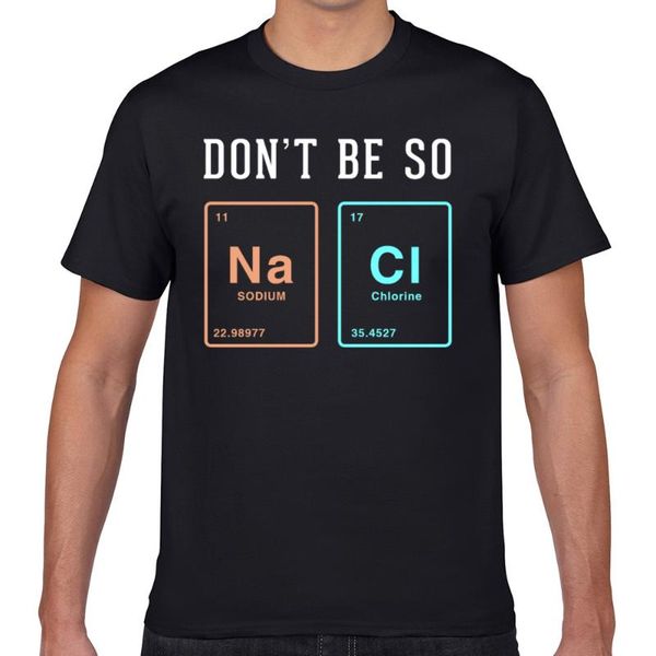 

men's t-shirts t shirt men dont be a salty scientist summer harajuku geek cotton male tshirt, White;black