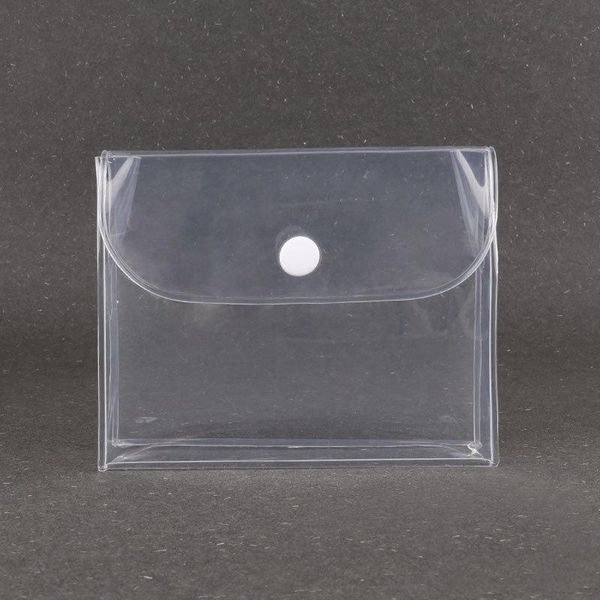 

storage bags transparent cosmetic women's button makeup bag waterproof clear travel organizer pouch