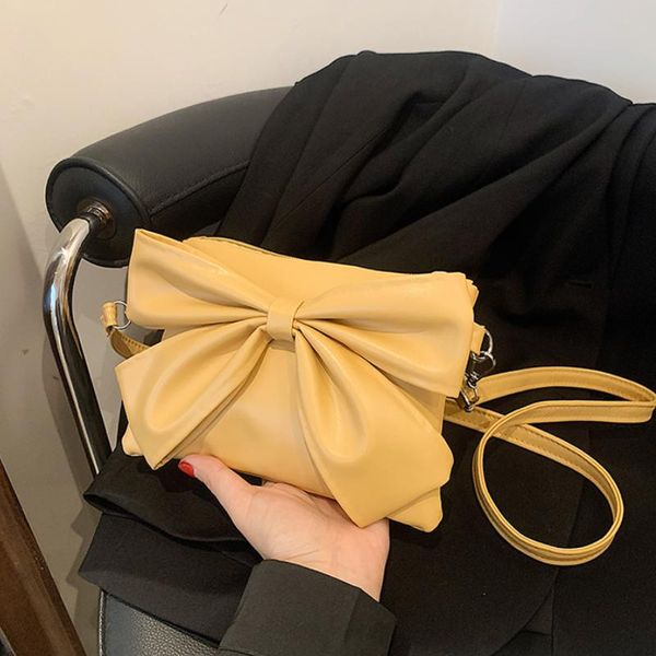 

evening bags women's small handbags clutch purses female pu leather shoulder bag fashion ladies simple portable bowknot crossbody