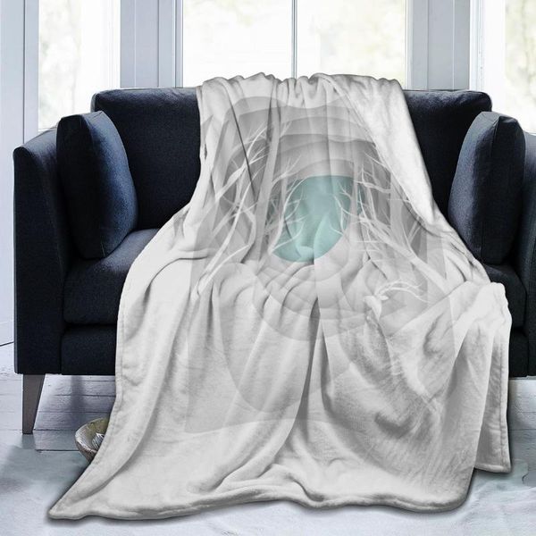 

blankets flannel blanket winter landscape soft thin fleece bedspread cover for bed sofa home decor dropship