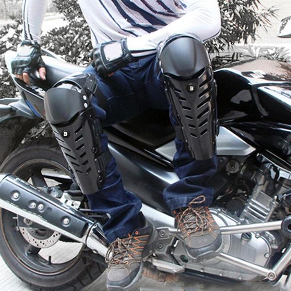

motorcycle shatter resistant protective gear two-piece off-road vehicle long beetle knee pads pe shell eva foam armor