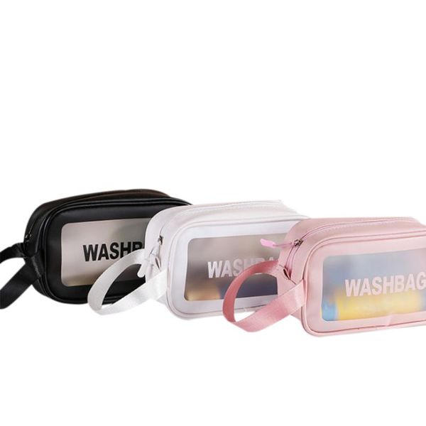 

transparent pvc bags travel organizer clear makeup bag zipper cosmetic beauty case toiletry make up pouch wash & cases