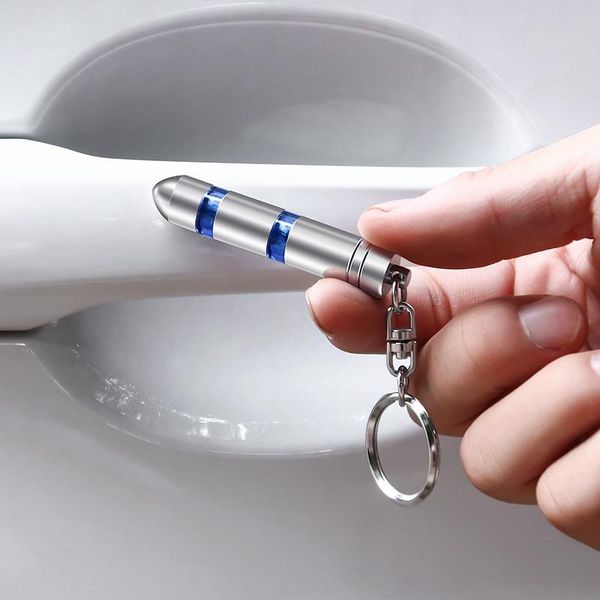 

keychains car mini anti-static keyring keychain accessories high voltage eliminate static discharger copper plating key chain interior, Silver