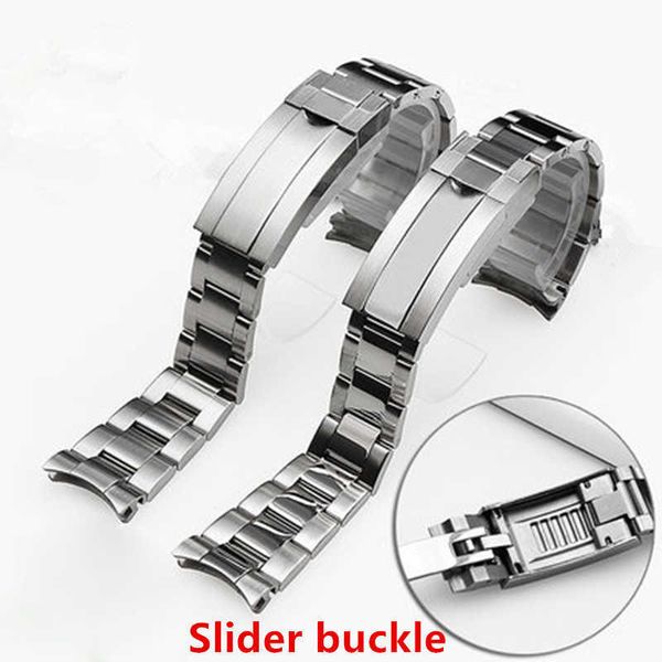 

brand 20mm brushed polish silver stainless steel watch bands for rx daytona submarine role strap sub-mariner wristband bracelet h0915