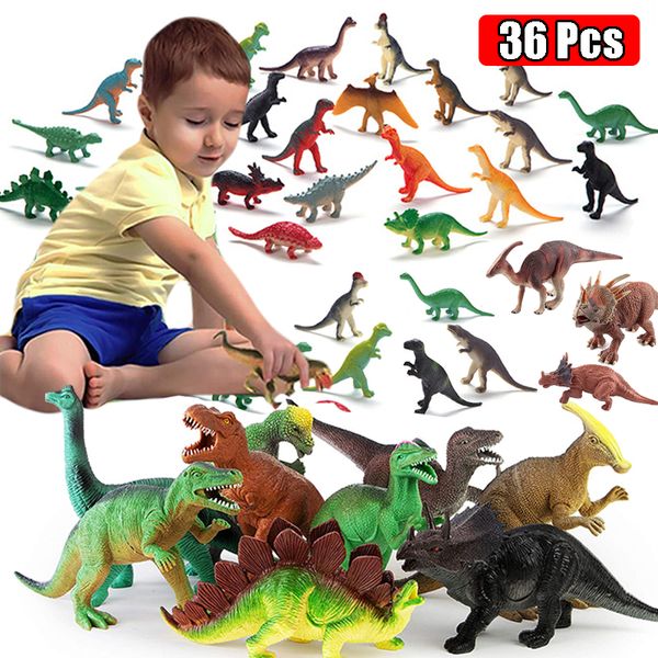 

mini dinosaur wildlife model animal toy simulation jungle wild zoo plastic model action dinosaur figures toys for boys gift