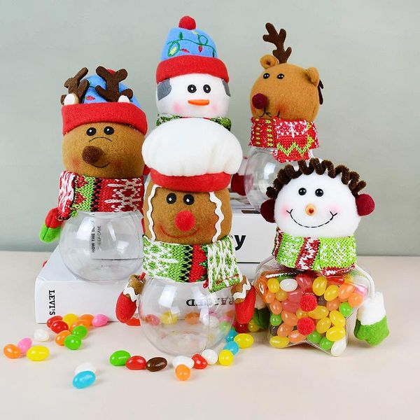 

gift wrap christmas candy box santa claus plastic boxes packaging