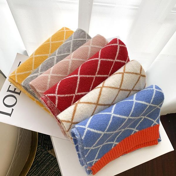 

scarves warm kids cartoon animal knit shawls collar thickening scarf baby boys and girls winter knitted clothes, Blue;gray