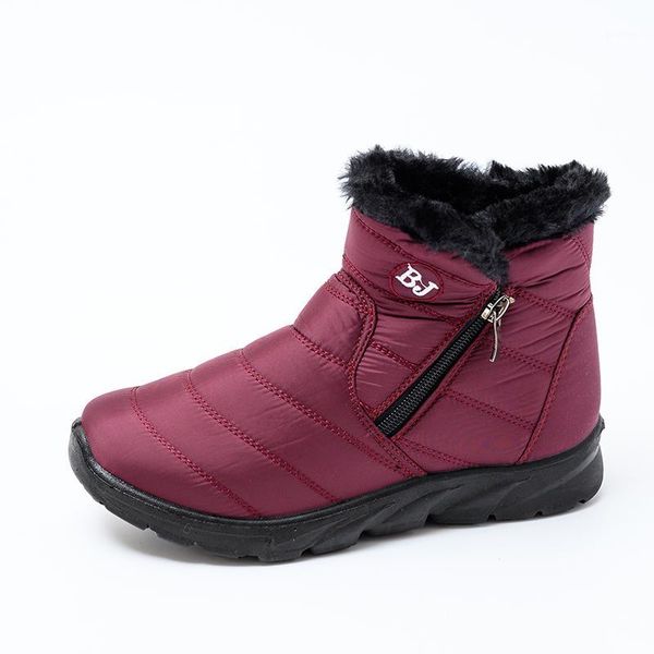 

boots bairuilun ankle for women warm snow female winter shoes waterproof padded booties1, Black