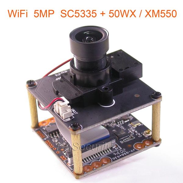 

wifi 5.0mp , h.265x 1/2.7" smartsens sc5335 cmos + 50wx / xm550 cctv ip camera pcb board module +m12 lens (optional lan cable) cameras