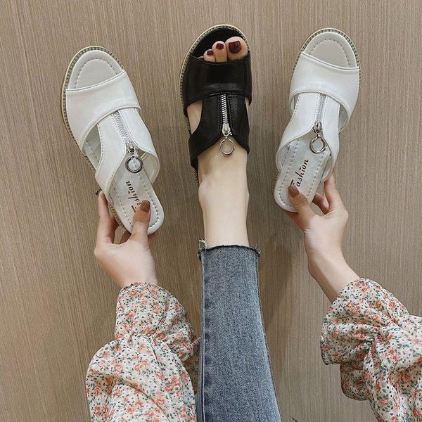 

slippers shoes ladies' low slipers women luxury slides rubber flip flops shale female beach 2021 designer hawaiian summer sabot, Black