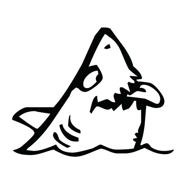 

17*13.6cm funny shark marine grade decal fishing boat 4x4 sticker funny car window bumper novelty jdm drift vinyl decal sticker