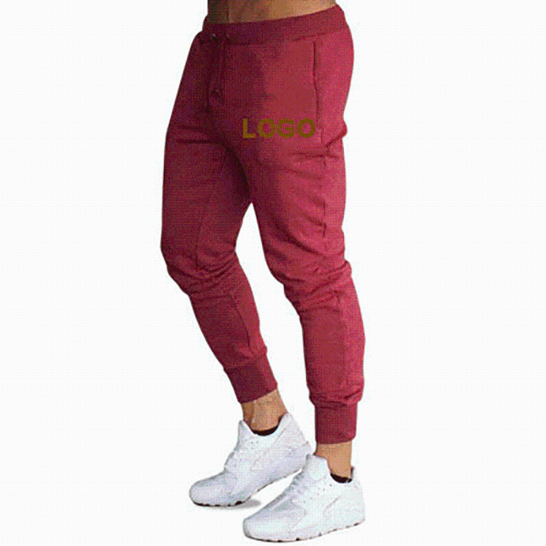 

men's pants mens joggers casual fitness men sportswear tracksuit bottoms skinny sweatpants trousers gyms jogger track sy052, Black