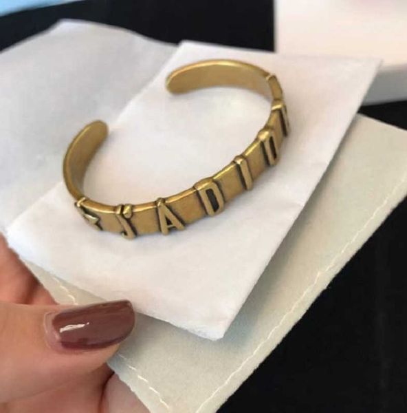 

d family / dijia letter ja bracelet women's open bracelet watch accessories independent packaging, Black