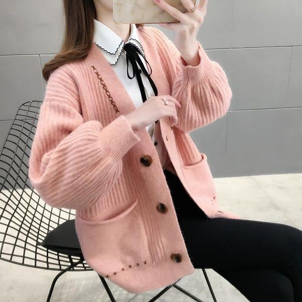 

women's jackets casual female sweater v neck, winter coat oqzd, Black;brown