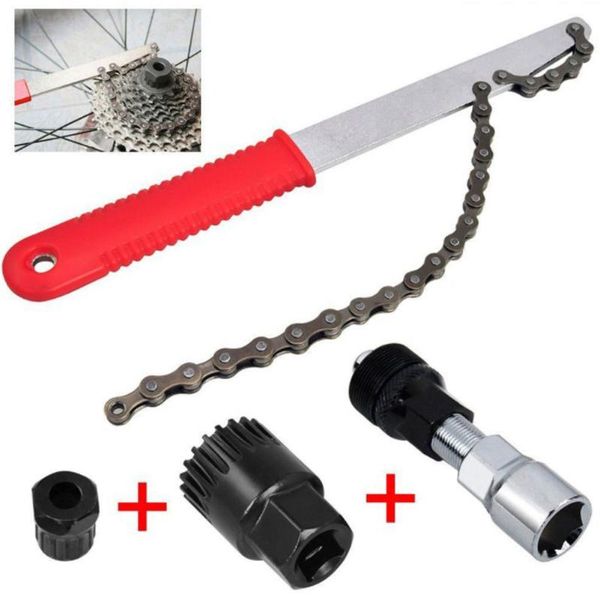 

tools bicycle cassette flywheel lockring repair tool bike heel chain wrench mtb kits installation removal