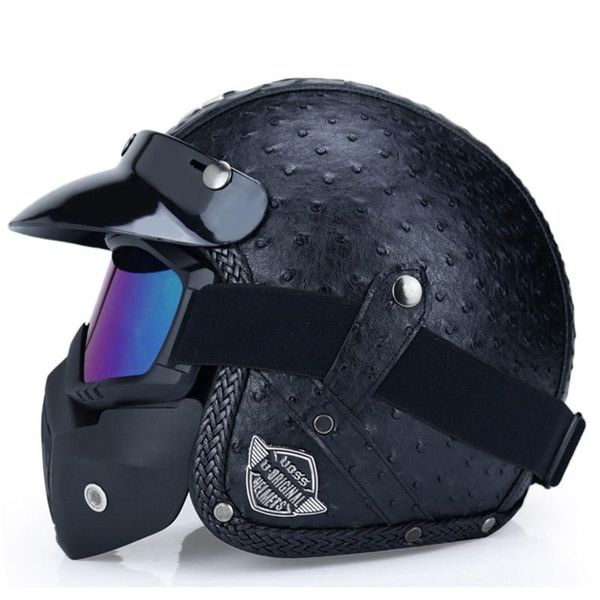 

motorcycle helmets open face helmet casco de moto cafe racer cascos