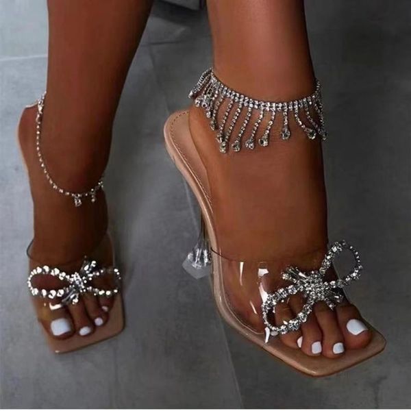 

anklets 1pcs luxury rhinestone tassel bracelet women's summer beach shining crystal anklet ankle barefoot accessories wholesale, Red;blue