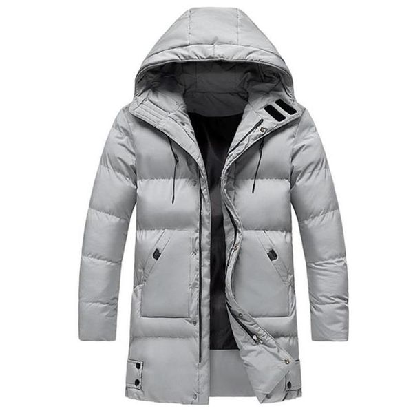 

men's down & parkas jackets winter jacket hooded cotton padded parka cold-proof coat warm, Black