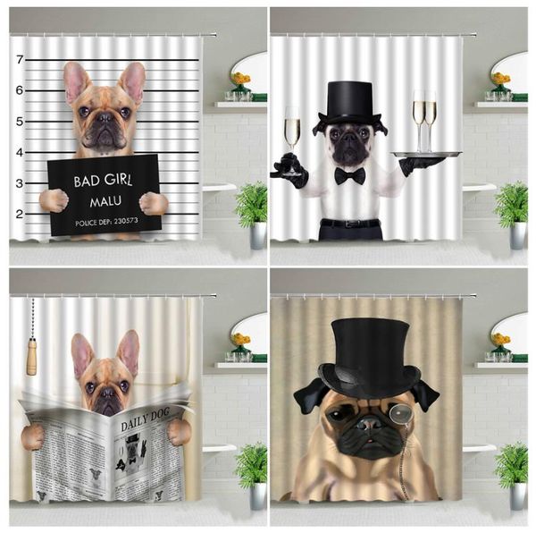 

shower curtains funny curtain lovely cat dog animal bathroom screen bathtub decor waterproof fabric creative personality cloth