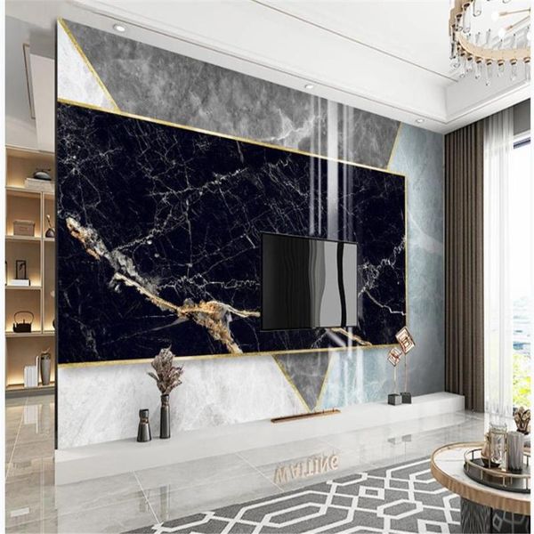 

wallpapers 3d stereoscopic wallpaper modern minimalist creative abstract geometric marble light luxury background wall
