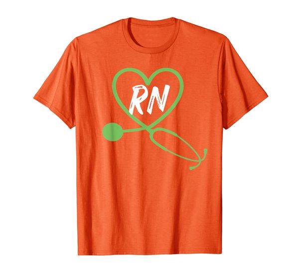 

rn registered nurse profession nursing career t-shirt, White;black