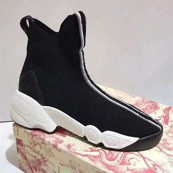 

sock boots women knit shoes black gold woman casual slip on trainer zapatos de mujer platform