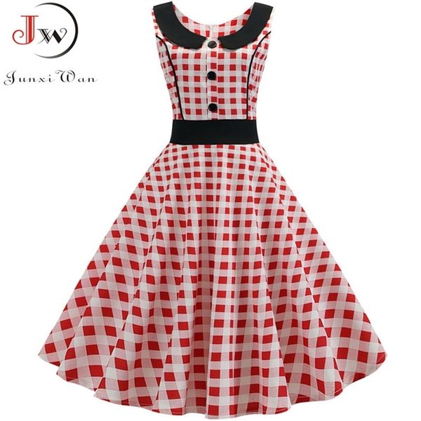 

black polka dot printed vintage dress women summer retro 50s 60s pin up rockabilly party dress robe vestidos plus size, Black;gray