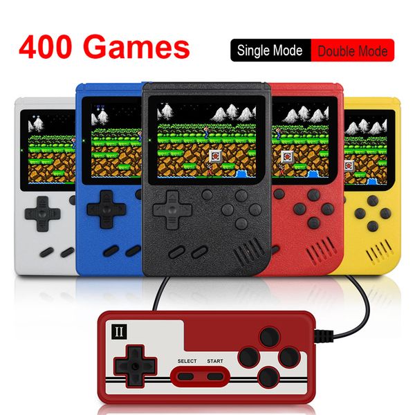 Retro Portable Mini Handheld Jogo Console 8-Bit 3.0 Polegada Color LCD Kids Color Game Player Built-in 400 Jogos